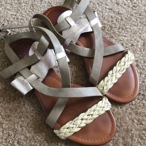 Rebels Metallic Gladiator Sandals